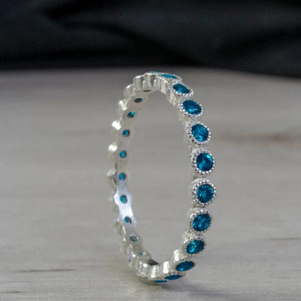 Wholesale Ring Copper Geometric Inlaid Zircon Fashion Simple Allmatch Strip Ring For Women