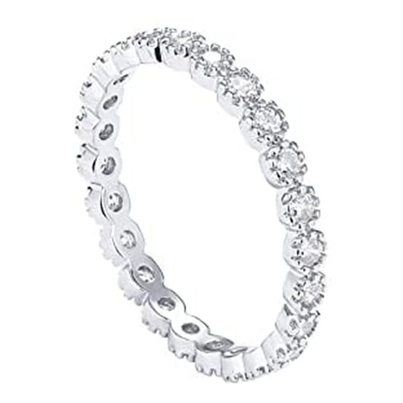 Wholesale Ring Copper Geometric Inlaid Zircon Fashion Simple Allmatch Strip Ring For Women