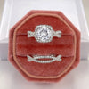 Wholesale Ring Copper Geometric Inlaid Zircon Fresh Style For Women And Couple