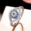 Wholesale Ring Copper Geometric Inlaid Zircon Unique Design