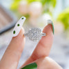 Wholesale Ring Copper Geometric Inlaid Zircon Women's Unisex