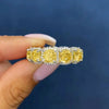 Wholesale Ring Copper Geometric Inlaid Zircon Women's