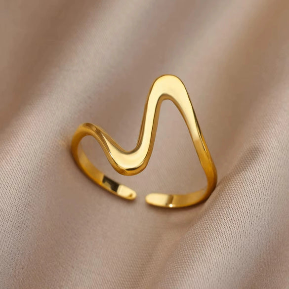 Wholesale Ring Copper Geometric Light Luxury Style With Color Zircon 18K Gold Plated