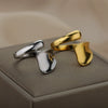 Wholesale Ring Copper Geometric Minimalist Style Set With Gold Unisex Opening Ring