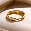 Wholesale Ring Copper Geometric Open Adjustable Electroplated Unisex