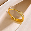 Wholesale Ring Copper Geometric Open Adjustable Electroplated Unisex
