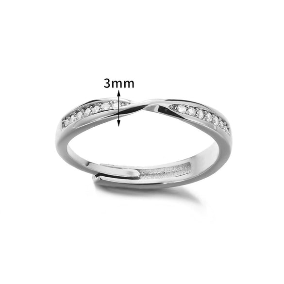 Wholesale Ring Copper Geometric Open Adjustable Electroplated Unisex