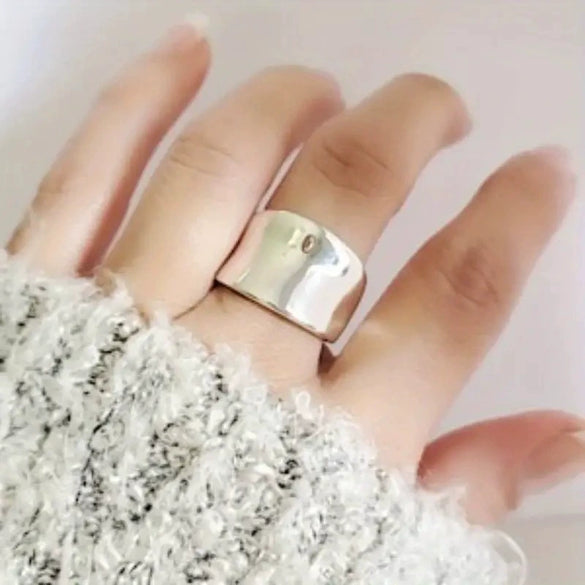 Wholesale Ring Copper Geometric Punk Exaggerated Electroplated Unisex