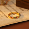 Wholesale Ring Copper Geometric Retro Court Style Electroplating For Women