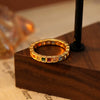 Wholesale Ring Copper Geometric Retro Court Style Electroplating For Women