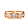 Wholesale Ring Copper Geometric Round Square Inlaid Zircon Fashion Ring
