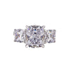 Wholesale Ring Copper Geometric Style Inlaid Zircon For Women