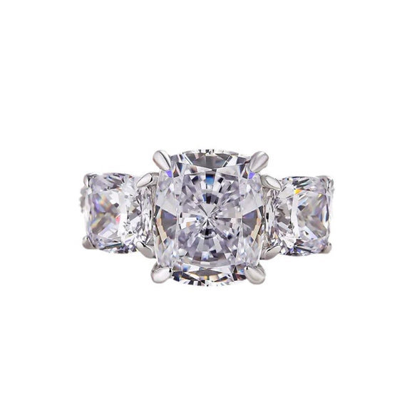 Wholesale Ring Copper Geometric Style Inlaid Zircon For Women