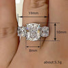 Wholesale Ring Copper Geometric Style Inlaid Zircon For Women