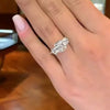 Wholesale Ring Copper Geometric Style Inlaid Zircon For Women
