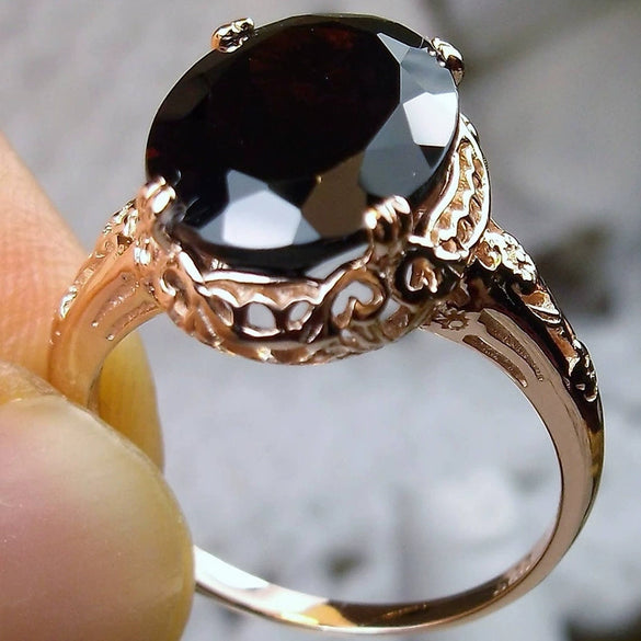Wholesale Ring Copper Geometric Style Inlaid Zircon Women's