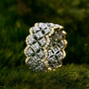 Wholesale Ring Copper Geometric Style Zircon Gemstone Ring