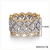 Wholesale Ring Copper Geometric Style Zircon Gemstone Ring