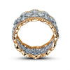Wholesale Ring Copper Geometric Style Zircon Gemstone Ring