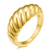 Wholesale Ring Copper Geometric Twist Wrap Electroplating Unisex