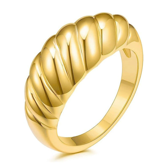 Wholesale Ring Copper Geometric Twist Wrap Electroplating Unisex