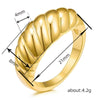 Wholesale Ring Copper Geometric Twist Wrap Electroplating Unisex