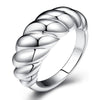 Wholesale Ring Copper Geometric Twist Wrap Electroplating Unisex