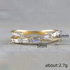 Wholesale Ring Copper Geometric Zircon Inlaid Light Luxury Style