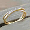 Wholesale Ring Copper Geometric Zircon Inlaid Light Luxury Style