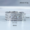Wholesale Ring Copper Geometric Zirconia Hiphop Style Unisex