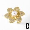 Wholesale Ring Copper Gold Plated Geometric Pattern Female