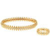Wholesale Ring Copper Gold Plated Geometric Style