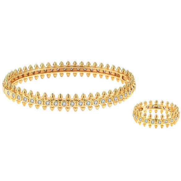 Wholesale Ring Copper Gold Plated Geometric Style