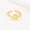 Wholesale Ring Copper Golden Glaze Electroplated Bubble Balloon Shape With Letters Numbers Text For Women