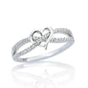 Wholesale Ring Copper Heart Shape Inlaid Zircon For Women