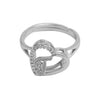 Wholesale Ring Copper Heart Shaped Love Texture Hollow With English Letters Electroplated
