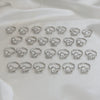 Wholesale Ring Copper Heart Shaped Love Texture Hollow With English Letters Electroplated