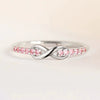 Wholesale Ring Copper Inlaid Zircon With Letters Numbers Text Pattern For Women