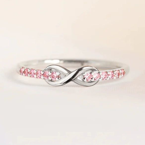 Wholesale Ring Copper Inlaid Zircon With Letters Numbers Text Pattern For Women