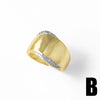 Wholesale Ring Copper 18K Gold Plated Geometric Minimalist Irregular Open