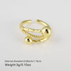 Wholesale Ring Copper 18K Gold Plated Geometric Retro Fashion For Women