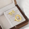Wholesale Ring Copper 18K Gold Plated Geometric Retro Fashion For Women