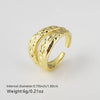 Wholesale Ring Copper 18K Gold Plated Geometric Retro Fashion For Women