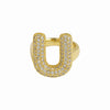 Wholesale Ring Copper 18K Gold Plated Letters Numbers Text Style Balloon Bubble Shape