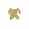 Wholesale Ring Copper 18K Gold Plated Letters Numbers Text Style Balloon Bubble Shape