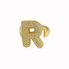Wholesale Ring Copper 18K Gold Plated Letters Numbers Text Style Balloon Bubble Shape
