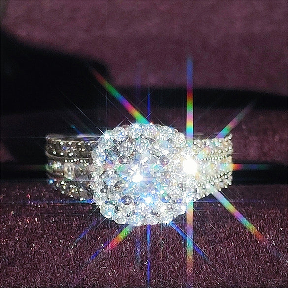 Wholesale Ring Copper Light Luxury Geometric Animals Zodiac Pattern Old Style Couple Wedding Jewelry