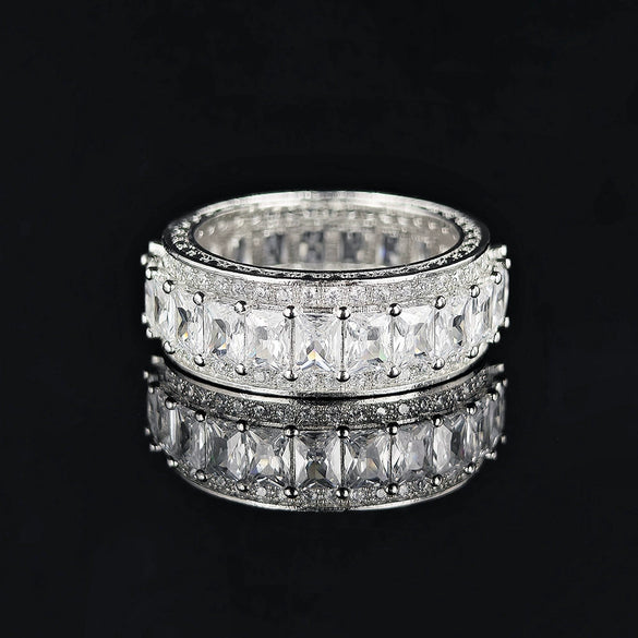 Wholesale Ring Copper Light Luxury Style With Animals Zodiac Pattern Tshaped Square Design