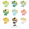 Wholesale Ring Copper Material Geometric Style Spirit Snake Shape Gold Plated