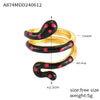 Wholesale Ring Copper Material Geometric Style Spirit Snake Shape Gold Plated